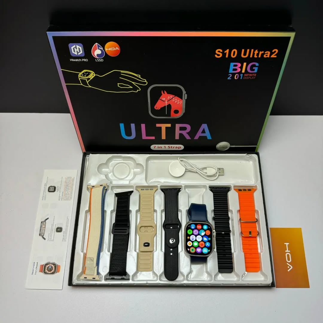 S10. 7 Watch Straps Ultra Smart Watch