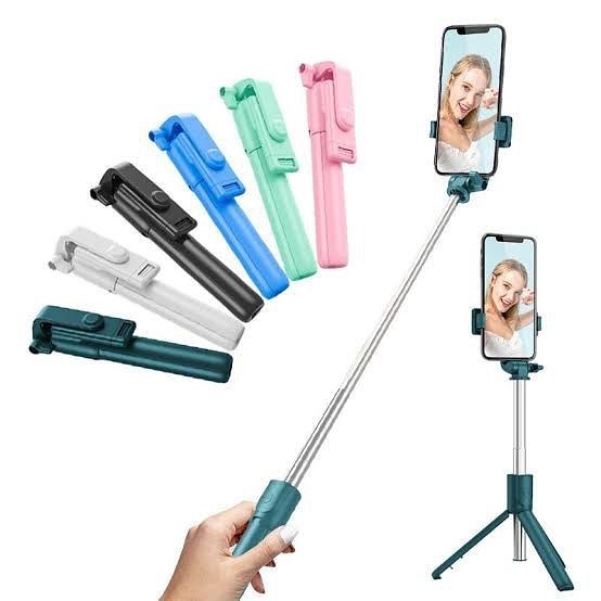 3in1 Selfie Stick Tripod With Wireless Remote And LED Fill Light